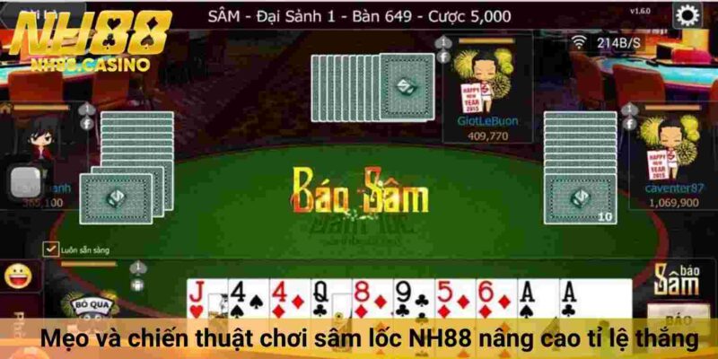 Mẹo và chiến thuật chơi sâm lốc NH88 nâng cao tỉ lệ thắng